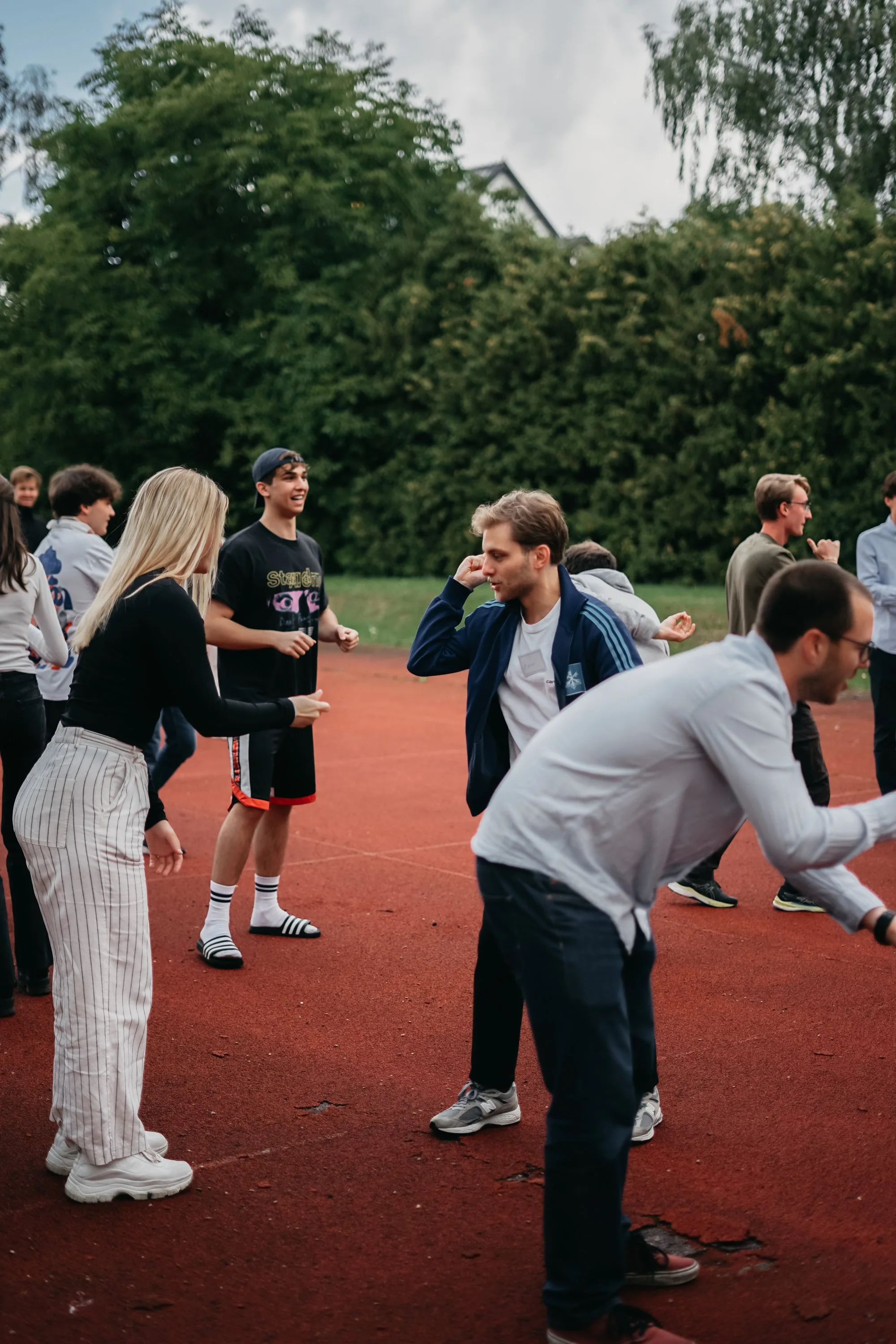 Bootcamp participants during an outdoor group activity